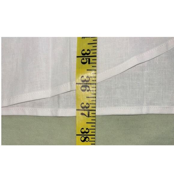 NWT Andie Swim Linen Blend Maxi Wrap Dress, Sz L, V Neck White Resort Vacation - Picture 9 of 9